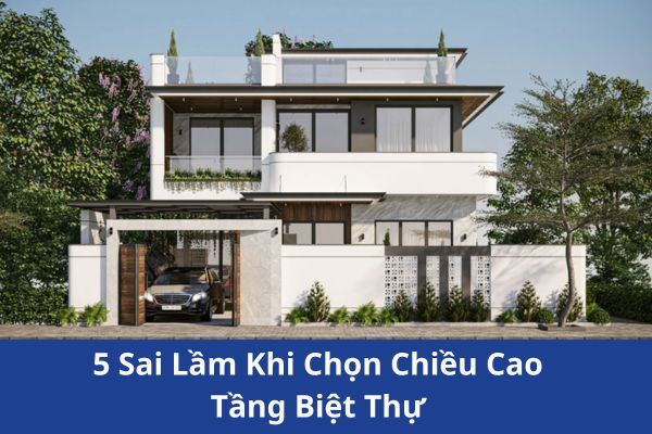 5 Sai Lầm Khi Chọn Chiều Cao Tầng Biệt Thự